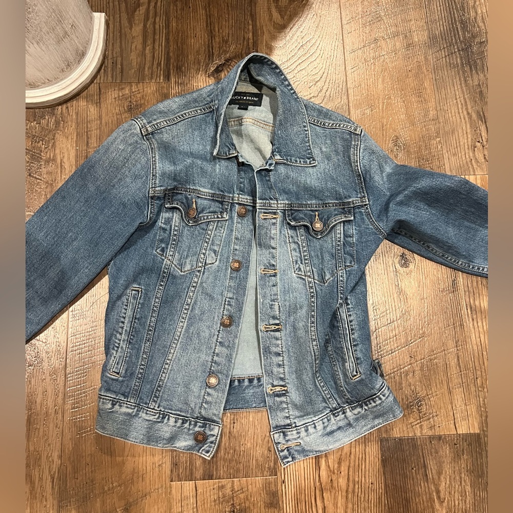 Lucky Brand Washed Light Blue Denim Jacket